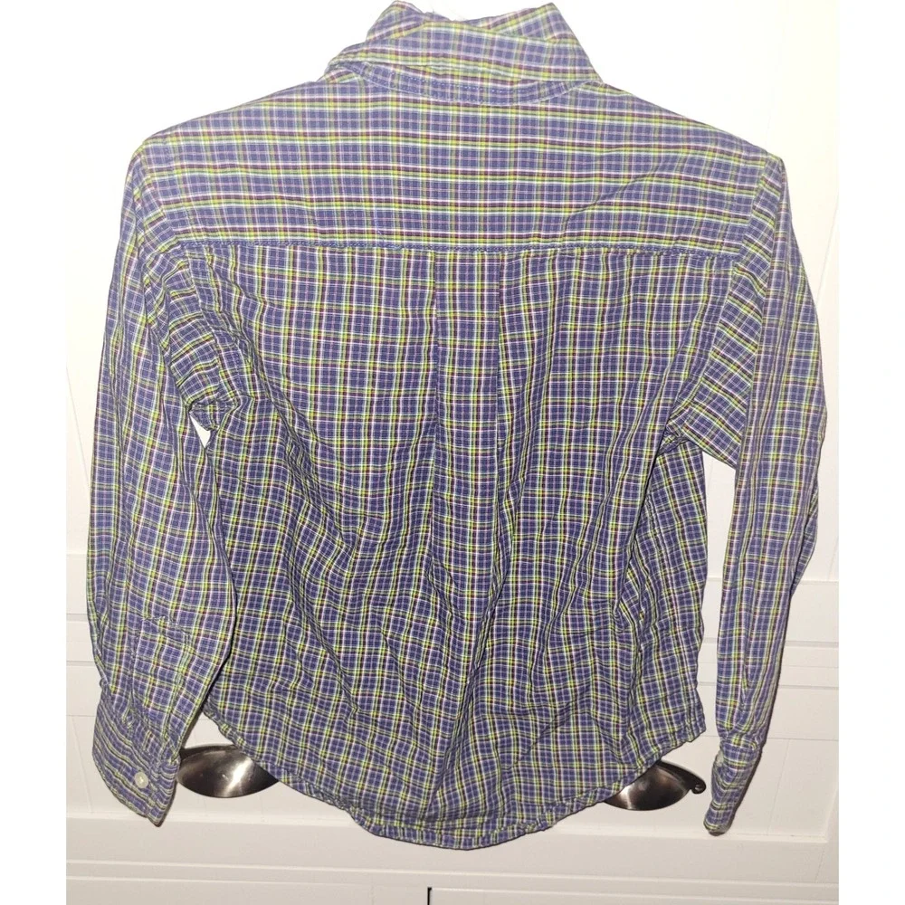 Ralph Lauren Plaid‎ Button Down Shirt Long Sleeve Casual Kid Size 3/3T